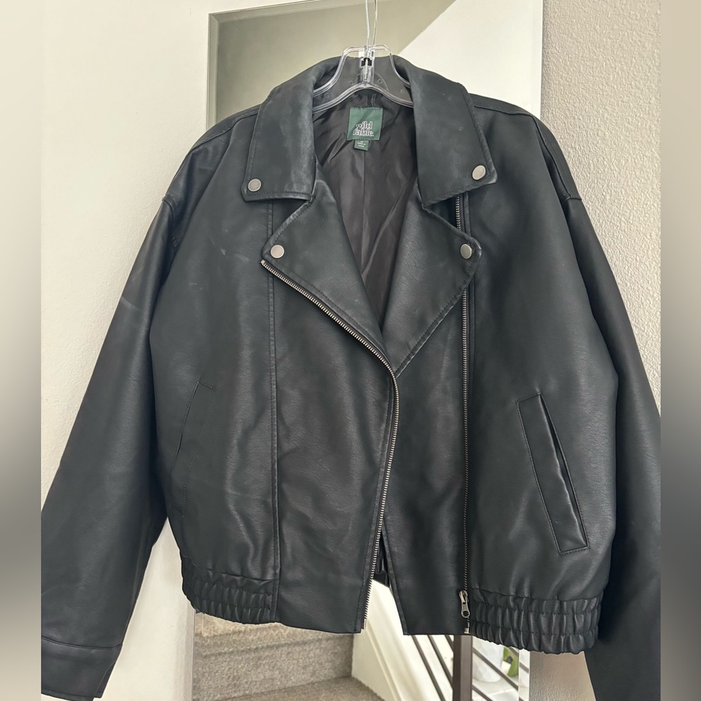 Pleather Jacket-Medium